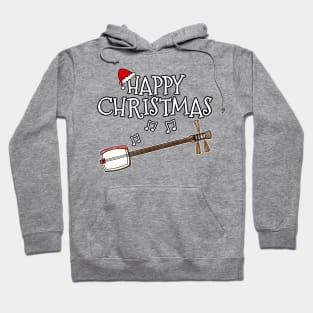 Christmas Shamisen Japanese Musician Xmas 2022 Hoodie